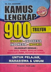 Image of Kamus Lengkap 900 Trilyun Inggris-Indonesia Indonesia-Inggris