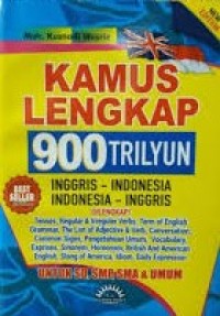 Image of kamus lengkap 995 trilyun: Inggris-Indonesia, Indonesia-Inggris